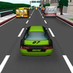 car traffic race android application logo